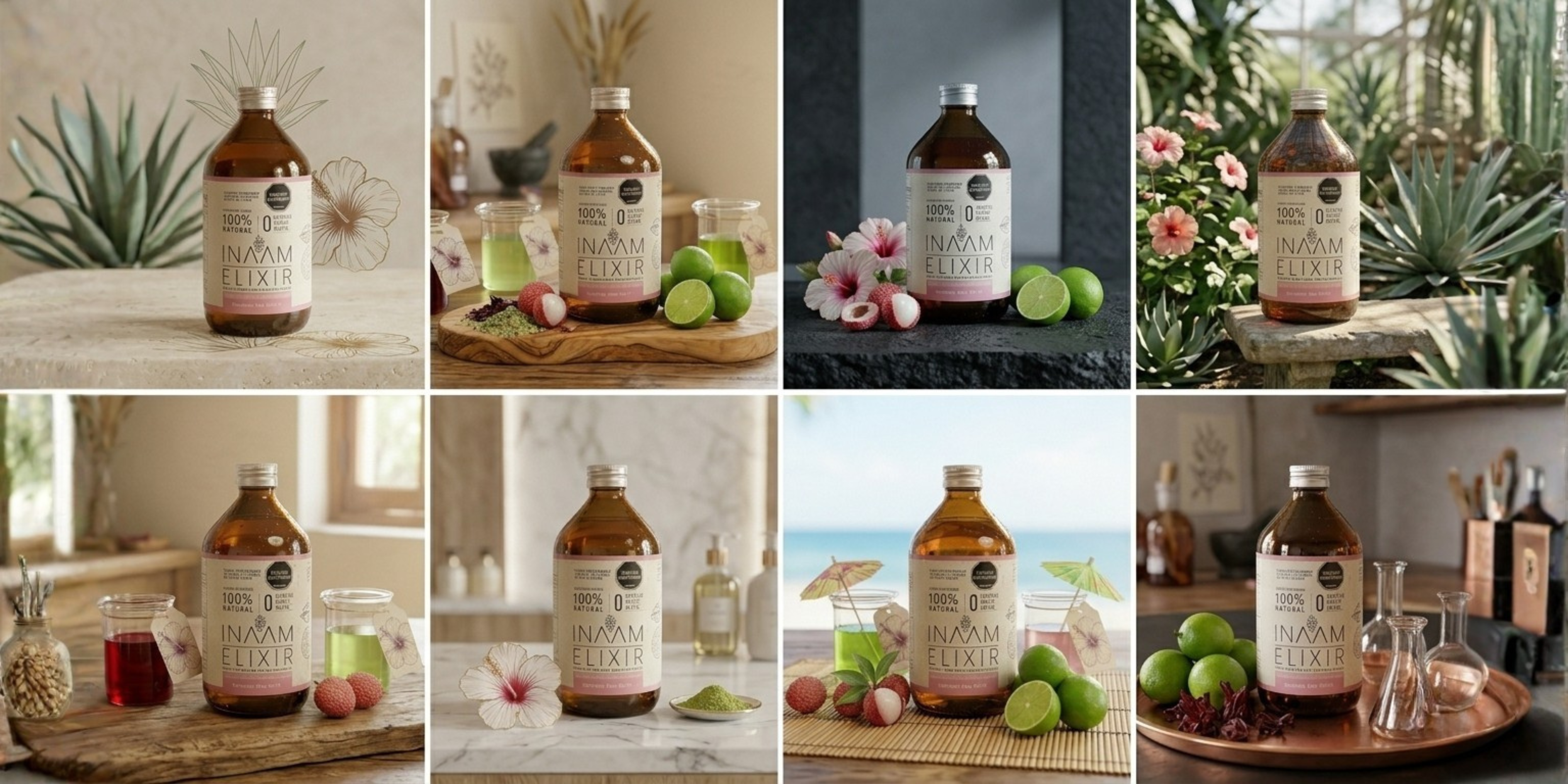 Elixir Lychee, Limón y Flor de Jamaica